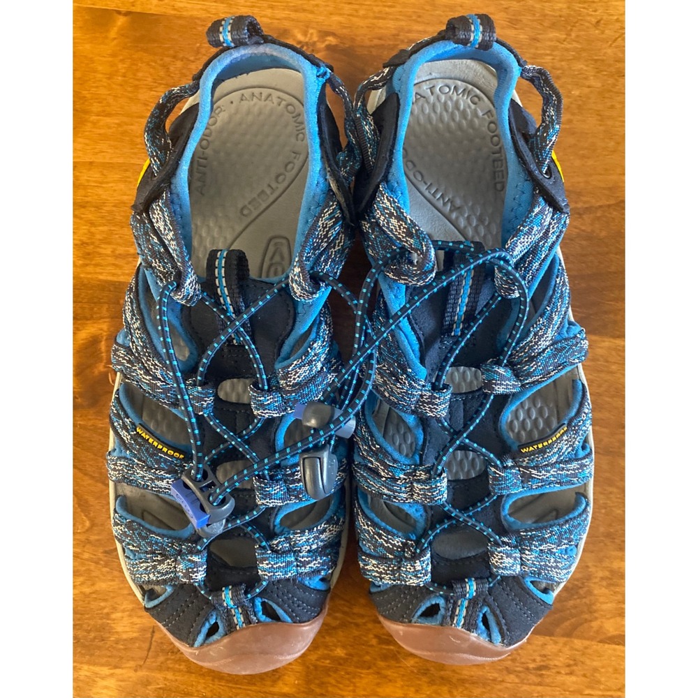 Keen Waterproof Water Hiking Sandals Shoes Blue Black Size 5.5 EUC